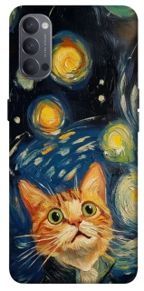 Чохол на Oppo Reno 4 paint cat фото 1 з 1