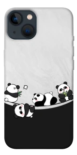 Чехол на Apple iPhone 13 (6.1") Four pandas фото 1 из 1
