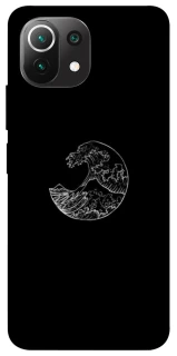 Чохол на Xiaomi Mi 11 Lite Black tsunami фото 1 з 1