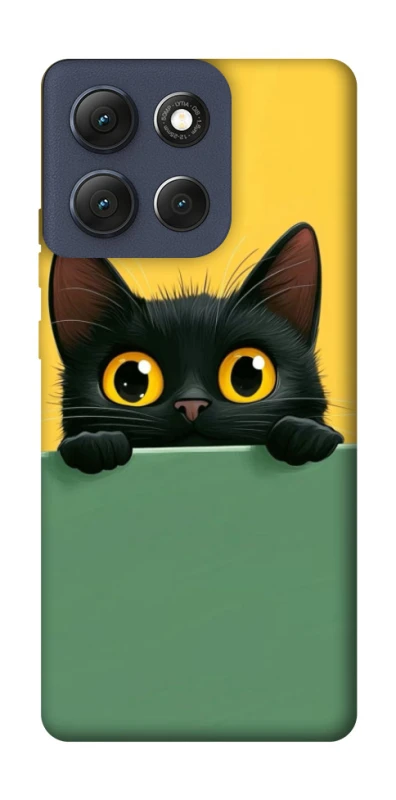Чохол на Motorola Moto G86 Black cat v2 фото 1 з 1