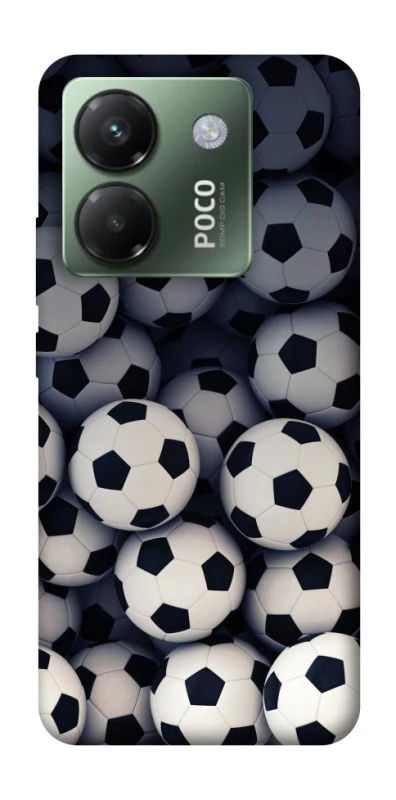 Чохол на Xiaomi Poco M7 pro 5G Футбольні м'ячи фото 1 з 1
