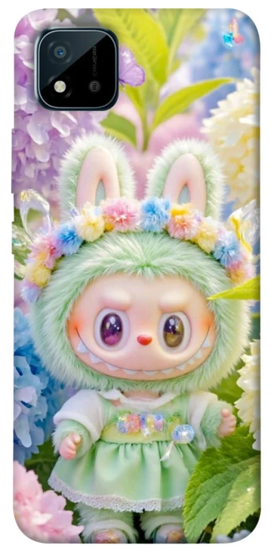 Чохол на Realme C20 Labubu & Flowers ver.2 фото 1 з 1