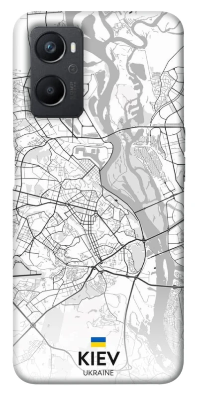 Чохол на Oppo A96 Kiev white map фото 1 з 1