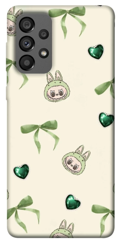 Чохол на Samsung Galaxy A73 5G Labubu Green Heart фото 1 з 1