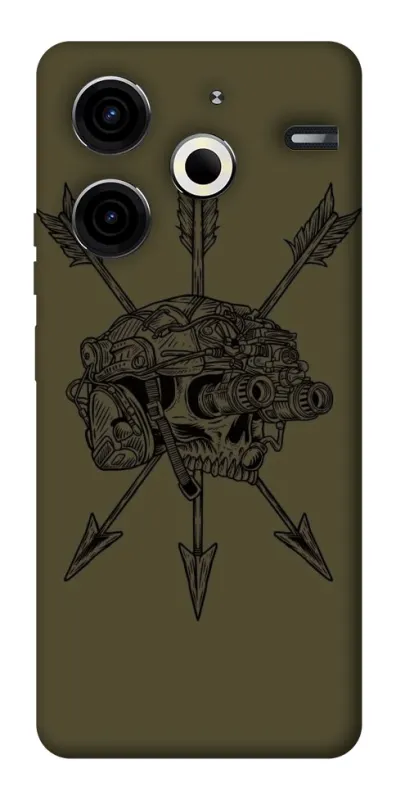 Чохол на TECNO Pova 6 Neo (LI6) Mil skull фото 1 з 1