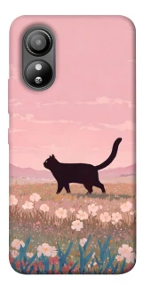 Чехол на ZTE Blade L220 cat on a field фото 1 из 1