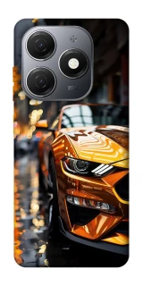 Чехол на TECNO Spark 20 Golden sports car фото 1 из 1