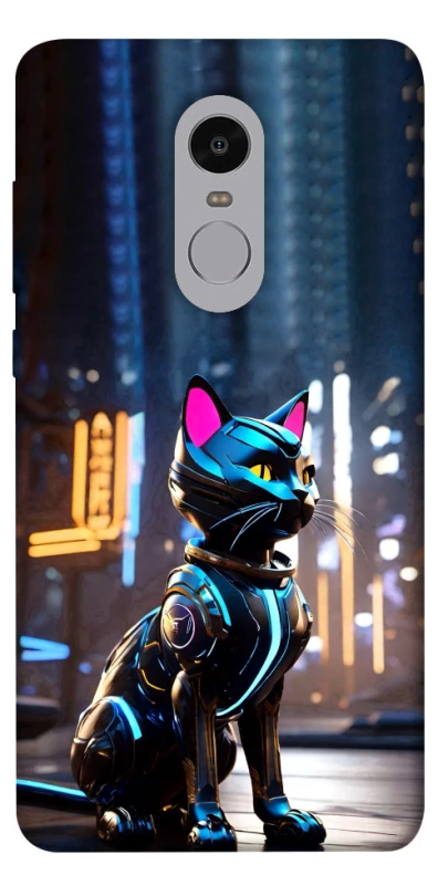 Чехол на Xiaomi Redmi Note 4X / Note 4 (Snapdragon) Cyber cat фото 1 из 1