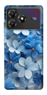 Чехол на ZTE Blade A36 Синие цветы фото 1 из 1
