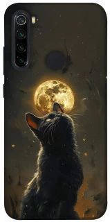 Чохол на Xiaomi Redmi Note 8 Кіт під місяцем v2 фото 1 з 1