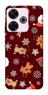 Чехол на Xiaomi Redmi 13 4G Новогодний v6 фото 1 из 1