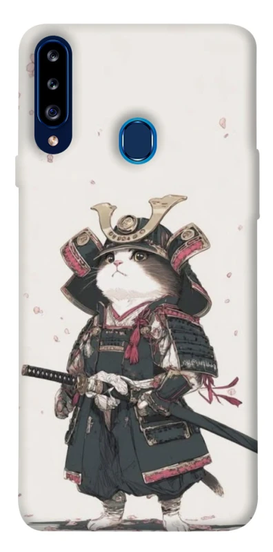 Чехол на Samsung Galaxy A20s Samurai Cat Warrior фото 1 из 1