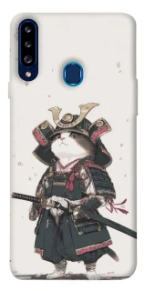 Чохол на Samsung Galaxy A20s Samurai Cat Warrior фото 1 з 1