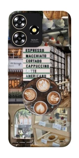 Чехол на ZTE Blade A73 4G Coffee collage ver.5 фото 1 из 1