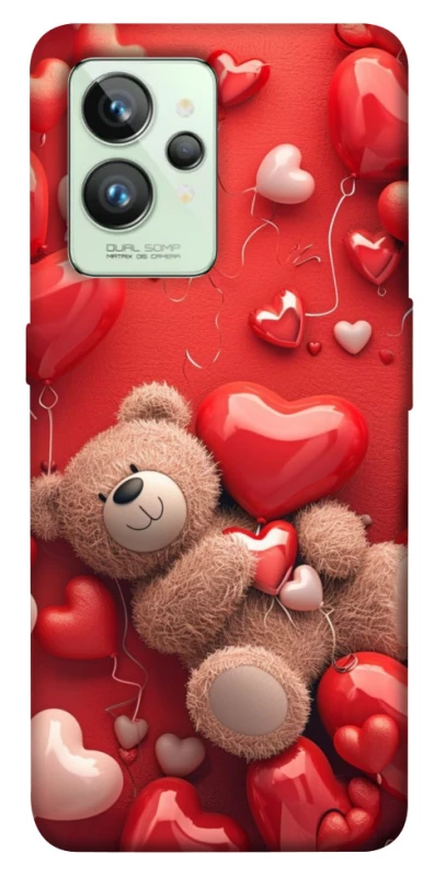 Чохол на Realme GT2 bear in hearts фото 1 з 1