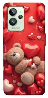 Чохол на Realme GT2 bear in hearts фото 1 з 1
