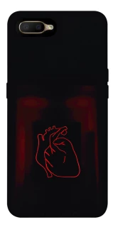 Чехол на OPPO A5 / A3S / AX5 / R15-NEO Красное сердце фото 1 из 1