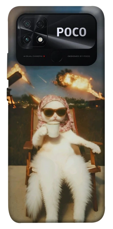 Чохол на Xiaomi Poco C40 Exploding Kittens ver.1 фото 1 з 1