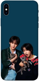Чехол на Apple iPhone XS Max (6.5") Lee Know and Han - Stray Kids фото 1 из 1