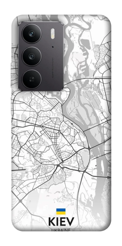 Чохол на Realme C75 Kiev white map фото 1 з 1
