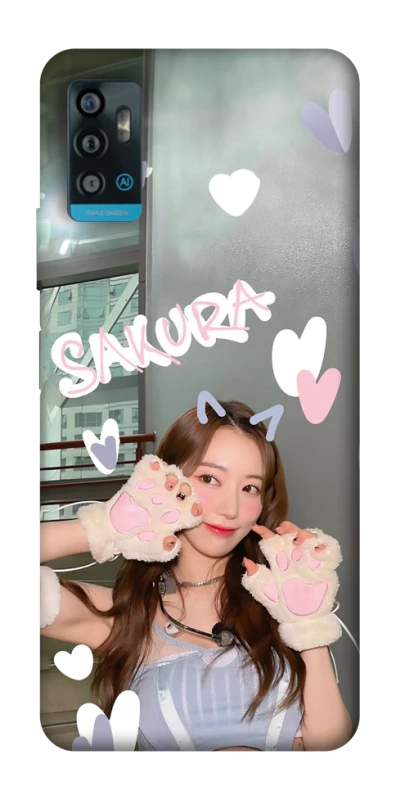 Чохол на ZTE Blade A71 Sakura - LE SSERAFIM фото 1 з 1