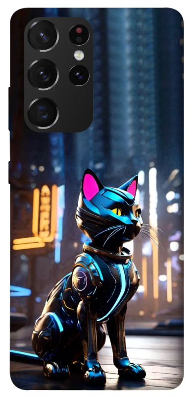 Чохол на Samsung Galaxy S21 Ultra Cyber cat фото 1 з 1