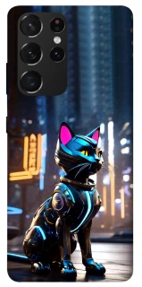 Чехол на Samsung Galaxy S21 Ultra Cyber cat фото 1 из 1