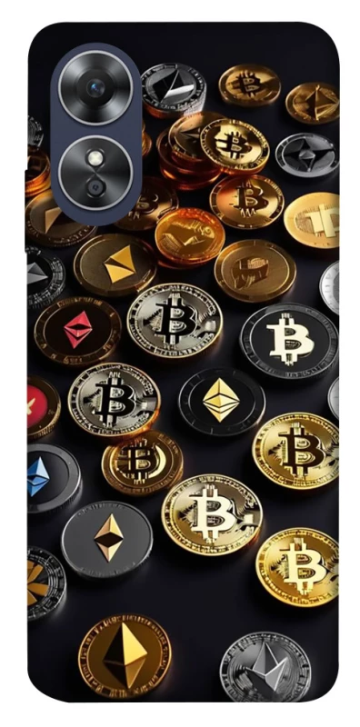 Чехол на Oppo A17 Many coins фото 1 из 1