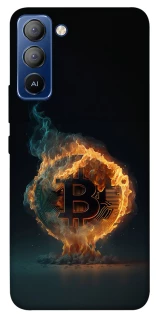 Чехол на TECNO Pop 5 LTE Fire Bitcoin фото 1 из 1