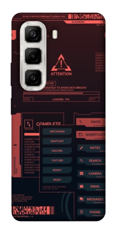 Чохол на Infinix Hot 50 4G Attention фото 1 з 1