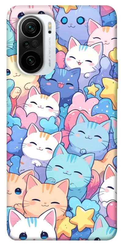 Чехол на Xiaomi Redmi K40 / K40 Pro / K40 Pro+ / Poco F3 Funny Kittens ver.3 фото 1 из 1