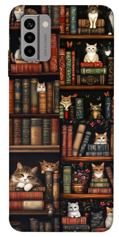 Чехол на Nokia G22 Cats & Books фото 1 из 1