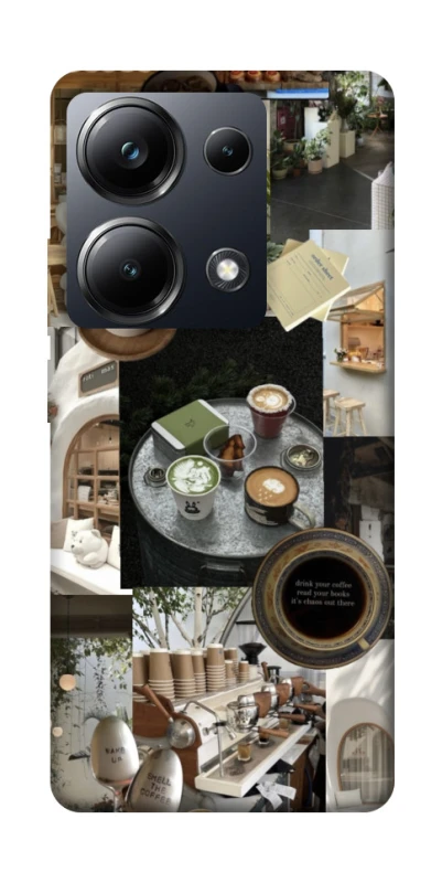 Чохол на Xiaomi Poco M6 Pro 4G Coffee collage ver.4 фото 1 з 1