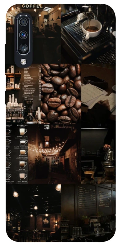 Чохол на Samsung Galaxy A70 (A705F) Coffee collage ver.1 фото 1 з 1