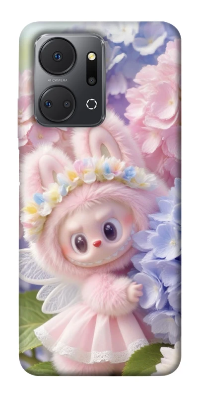 Чохол на Huawei Honor X7a Labubu & Flowers ver.1 фото 1 з 1