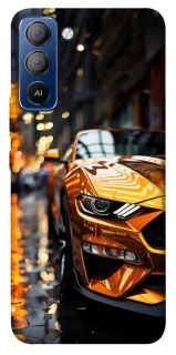 Чехол на TECNO Pop 5 LTE Golden sports car фото 1 из 1