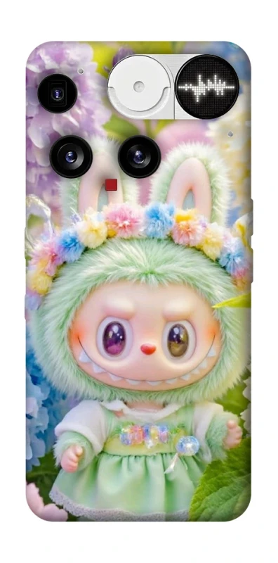 Чехол на Nothing Phone (3) Labubu & Flowers ver.2 фото 1 из 1
