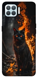 Чехол на Oppo F17 Pro Огненный кот фото 1 из 1