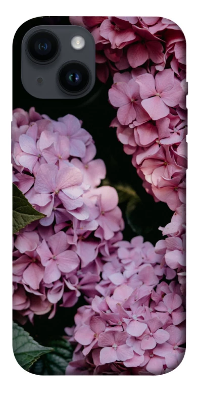 Чохол на Apple iPhone 14 (6.1") Рожеві гартензії фото 1 з 1