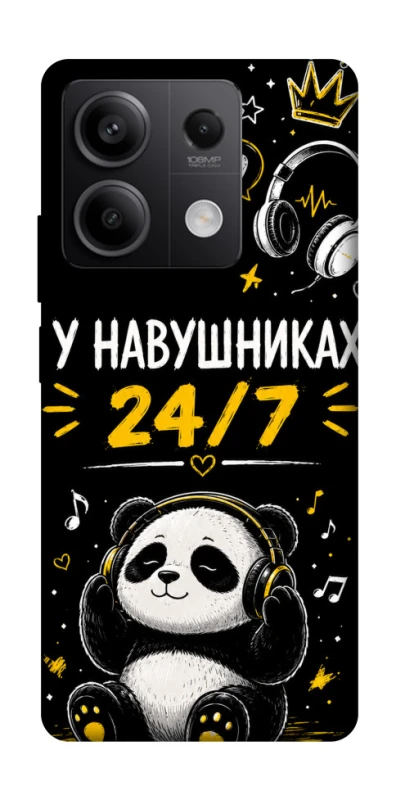 Чехол на Xiaomi Redmi Note 13 5G У навушниках 24/7 фото 1 из 1