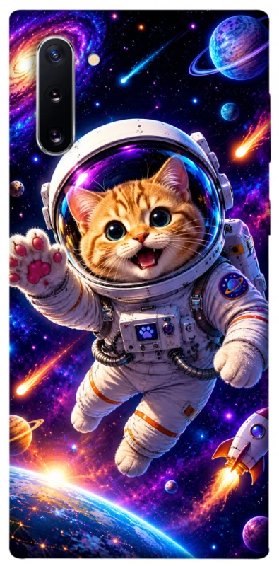 Чохол на Samsung Galaxy Note 10 Space Cat фото 1 з 1