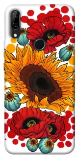Чехол на Huawei P Smart Z Подсолнечники и маки фото 1 из 1