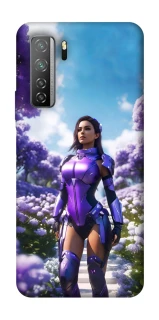 Чохол на Huawei Nova 7 SE Cyber space girl ver.4 фото 1 з 1