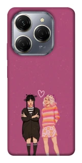 Чехол на TECNO Spark 20 Pro Raven & Rainbow Wednesday фото 1 из 1