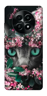 Чохол на Realme Narzo 70x Кіт в квітах фото 1 з 1