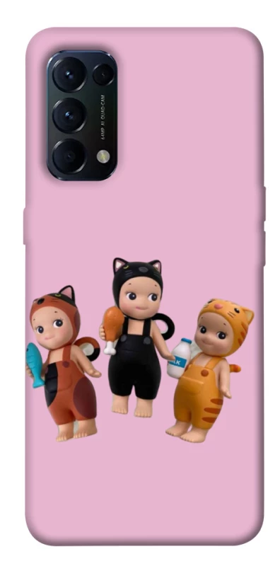 Чохол на Oppo Reno 5 4G Cat Cafe Trio фото 1 з 1