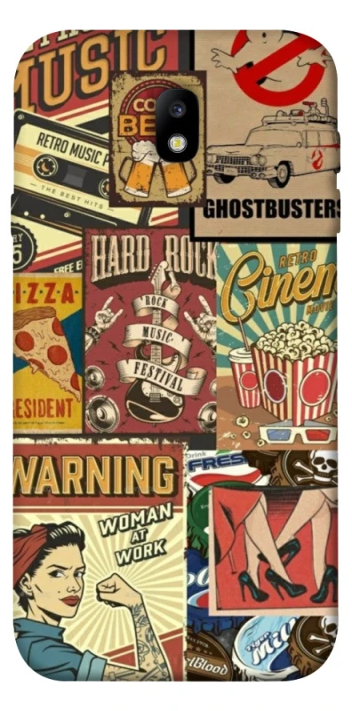 Чохол на Samsung J730 Galaxy J7 (2017) Retro collage ver.2 фото 1 з 1