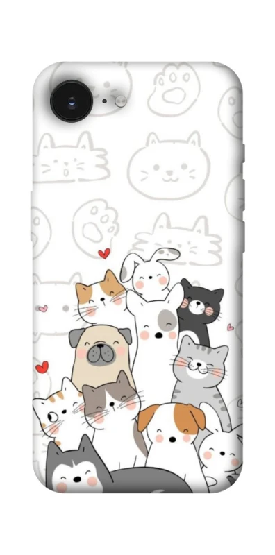 Чехол на Apple iPhone 17e (6.1") Funny Pets фото 1 из 1