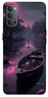 Чохол на Oppo Reno 4 Boat and flamingo фото 1 з 1
