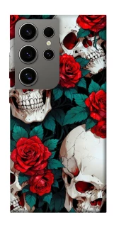 Чохол на Samsung Galaxy S24 Ultra skull and rose фото 1 з 1
